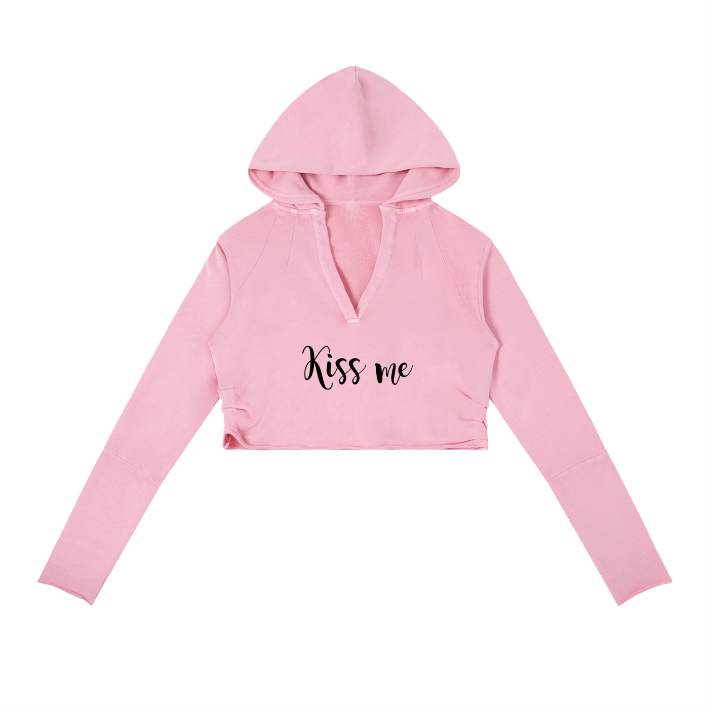 Vintage Washed Raw Edge Hoodie