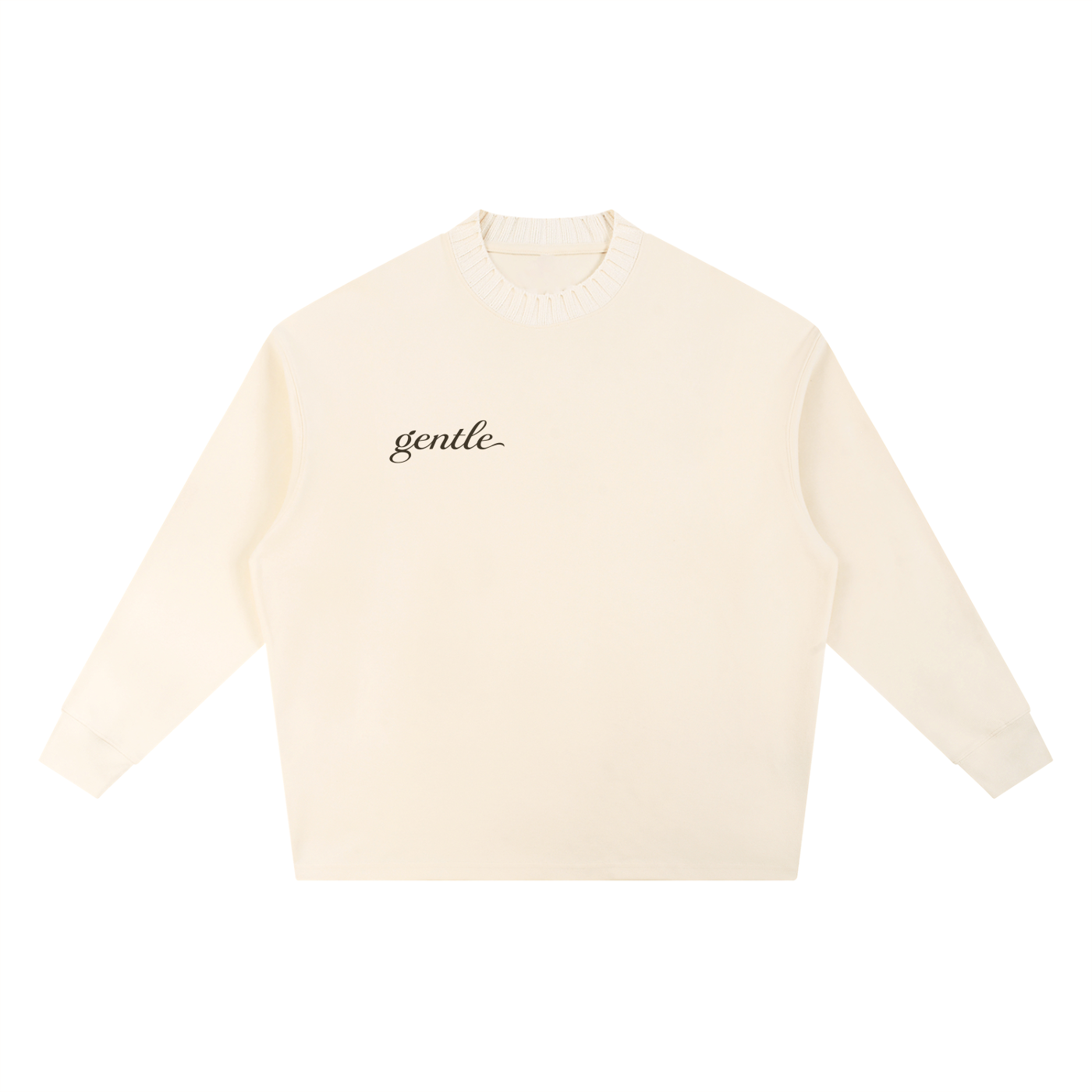 Knitted Round Neck Oversize Sweatshirt