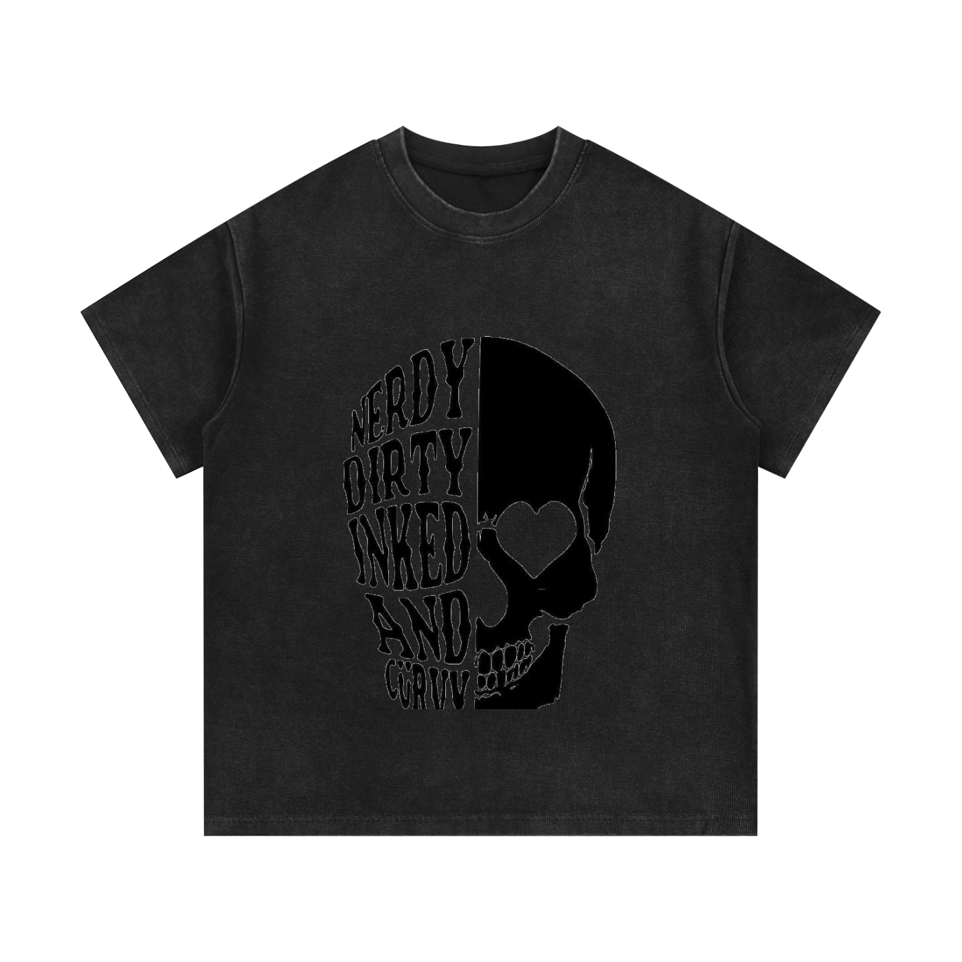 Mineral Wash Waffle Knit T-Shirt