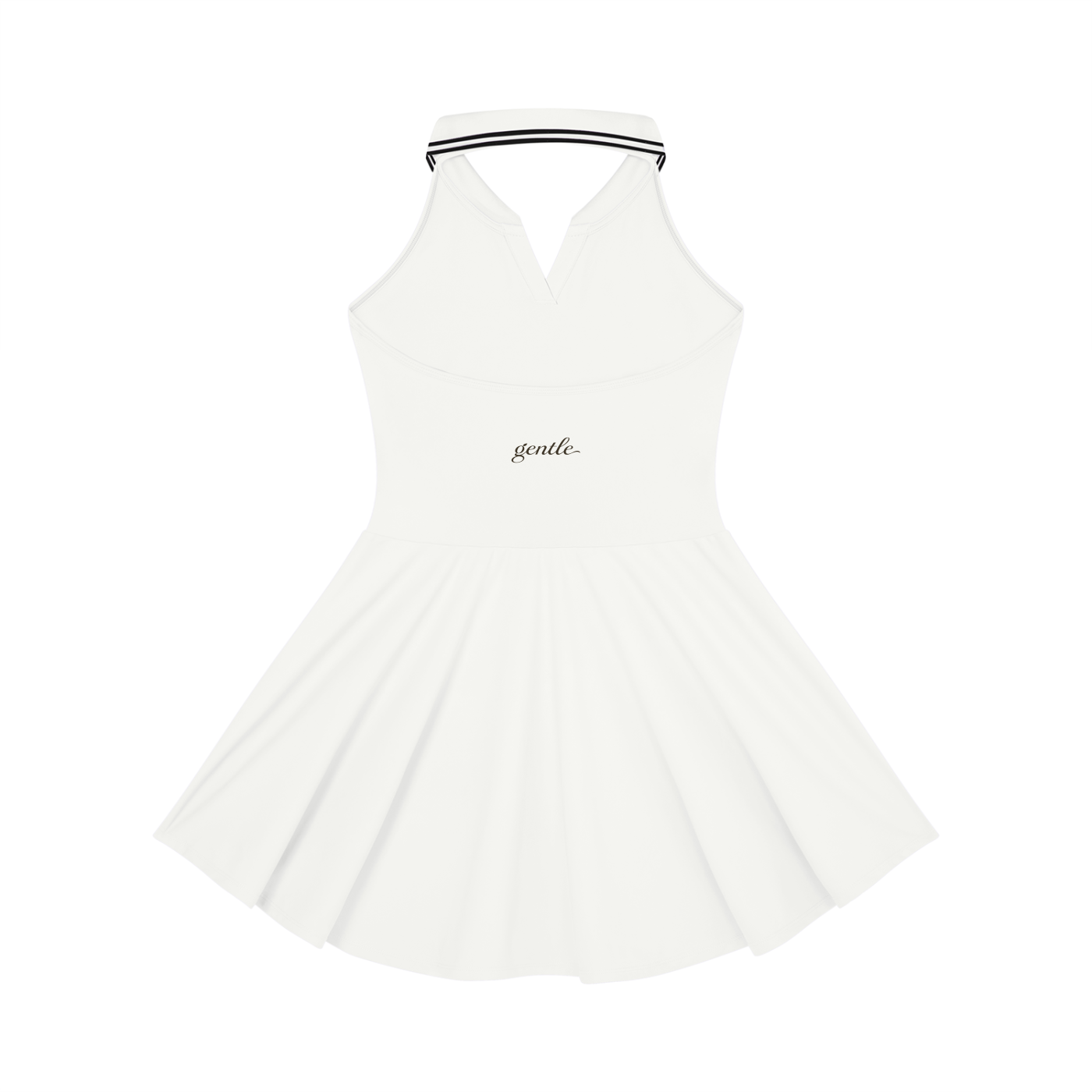 Women's Collared Halter A-Line Tennis Dress