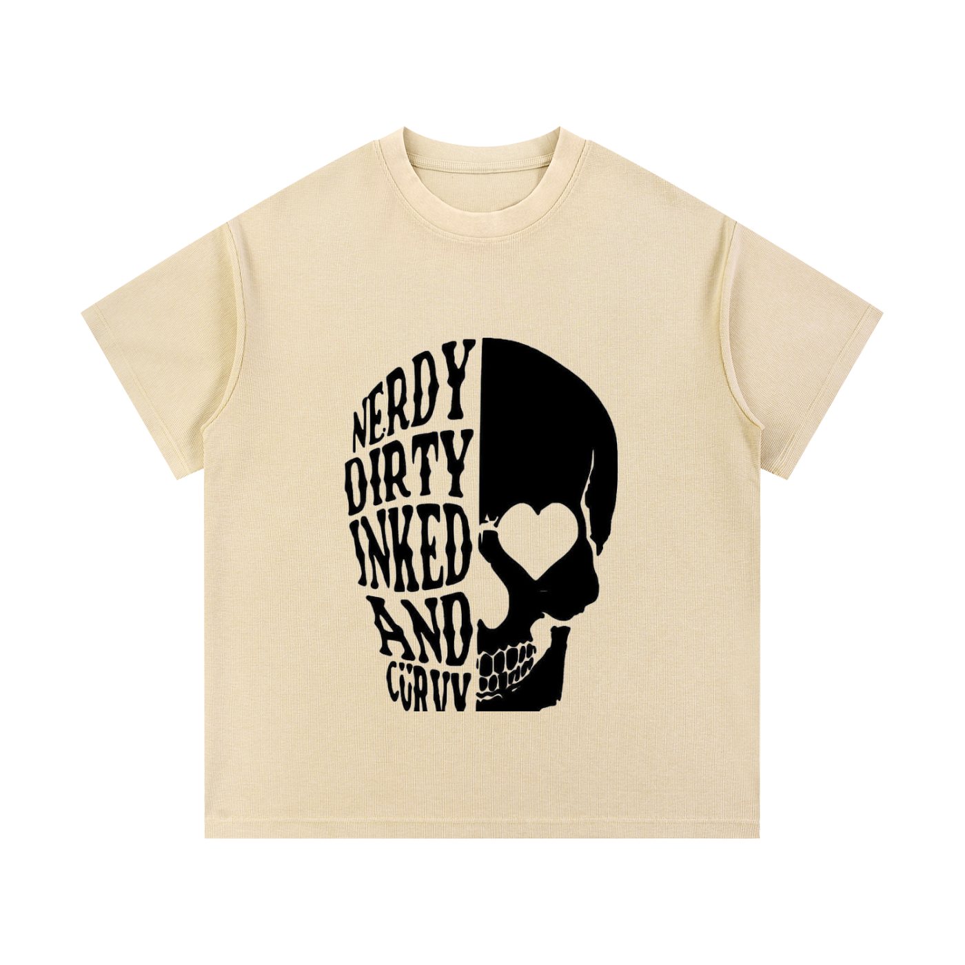 Mineral Wash Waffle Knit T-Shirt