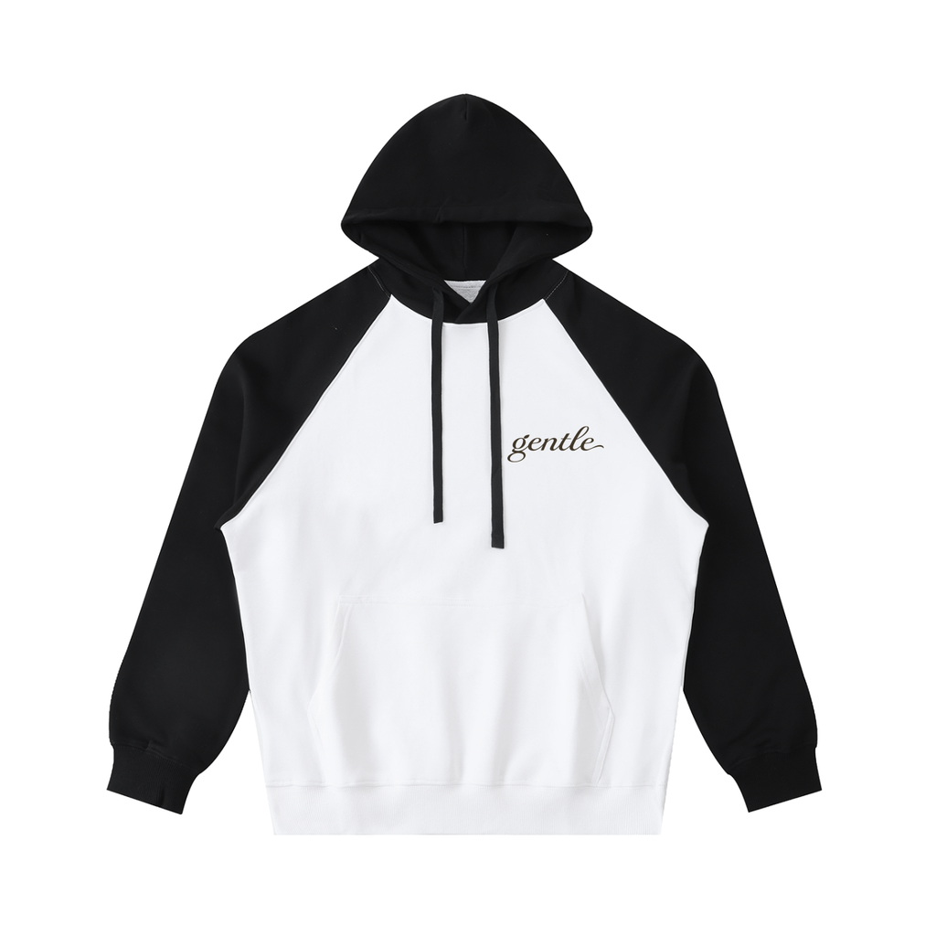 Color-Block Raglan Sleeve Hoodie