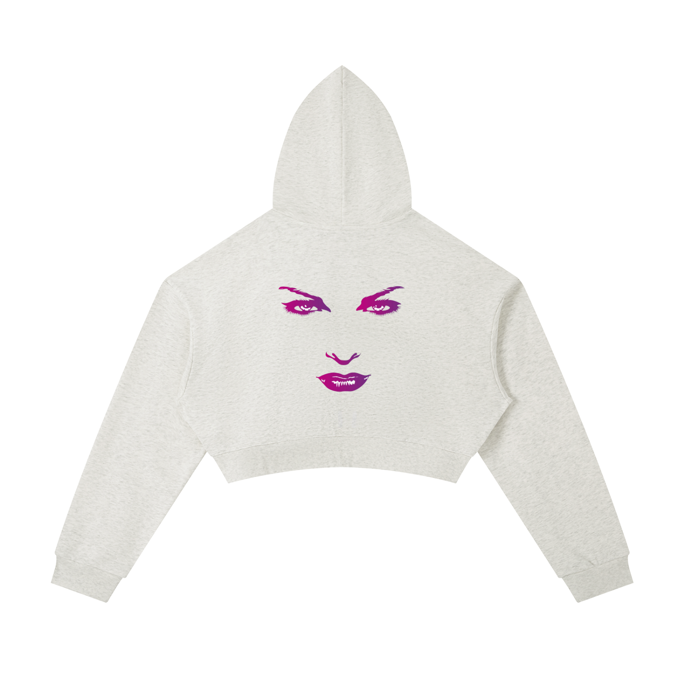 Essential Cropped Zip-Up Hoodie