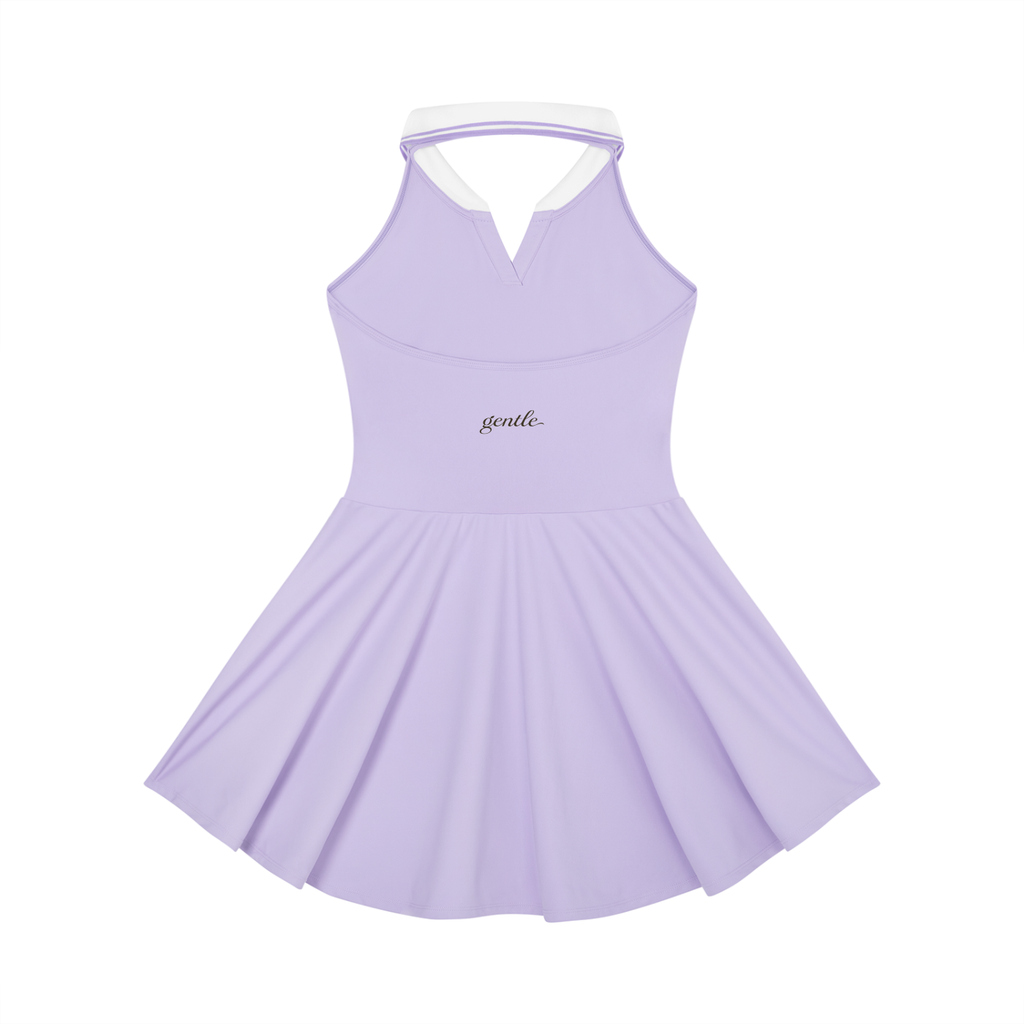 Women's Collared Halter A-Line Tennis Dress