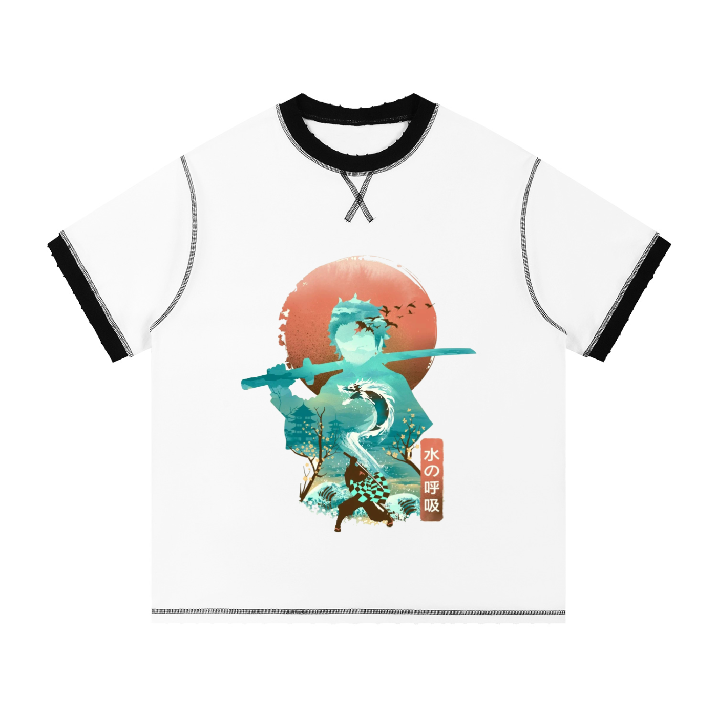 Contrast-Stitched Cotton T-Shirt