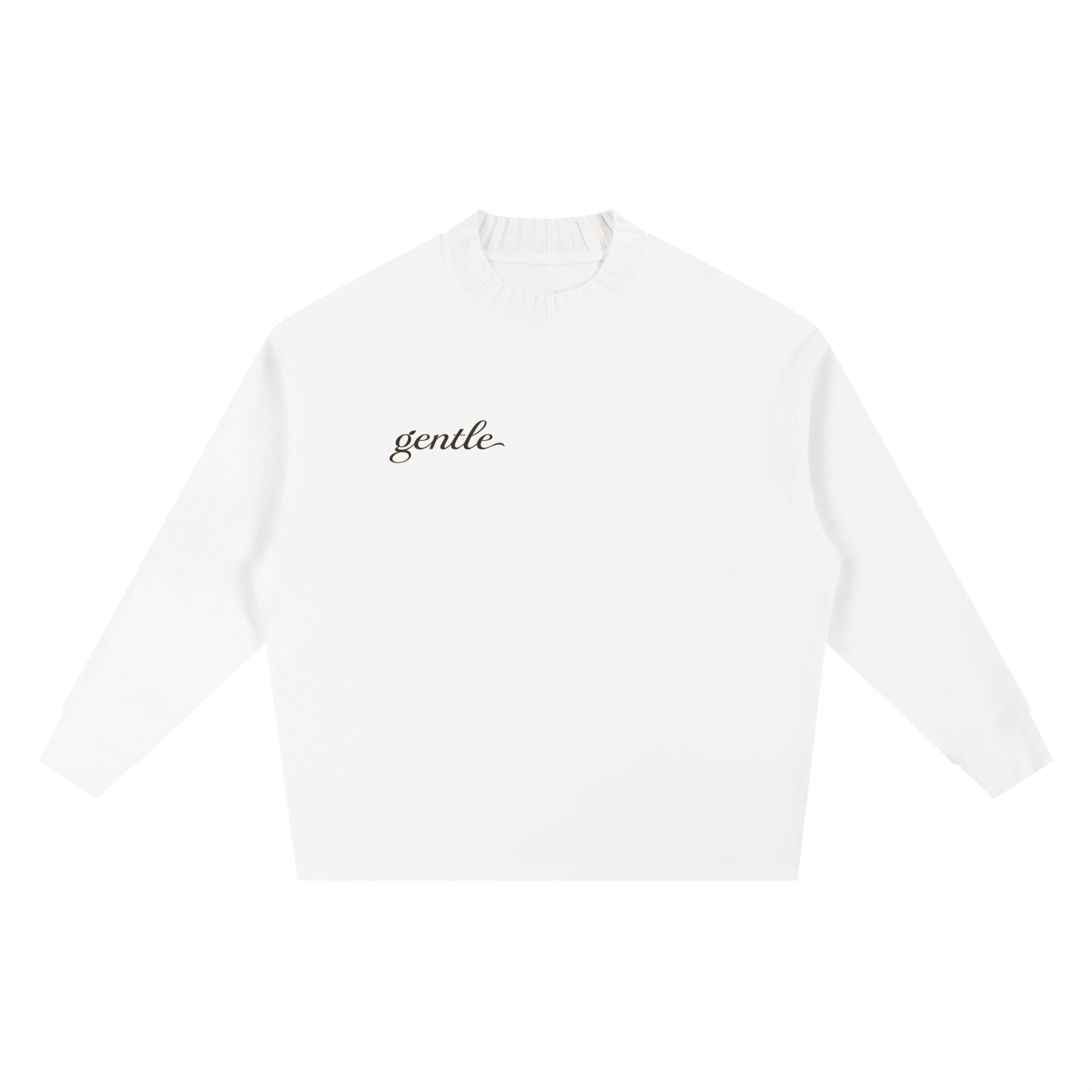 Knitted Round Neck Oversize Sweatshirt