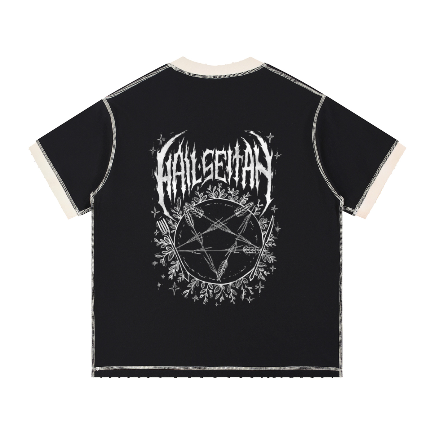 Contrast-Stitched Cotton T-Shirt