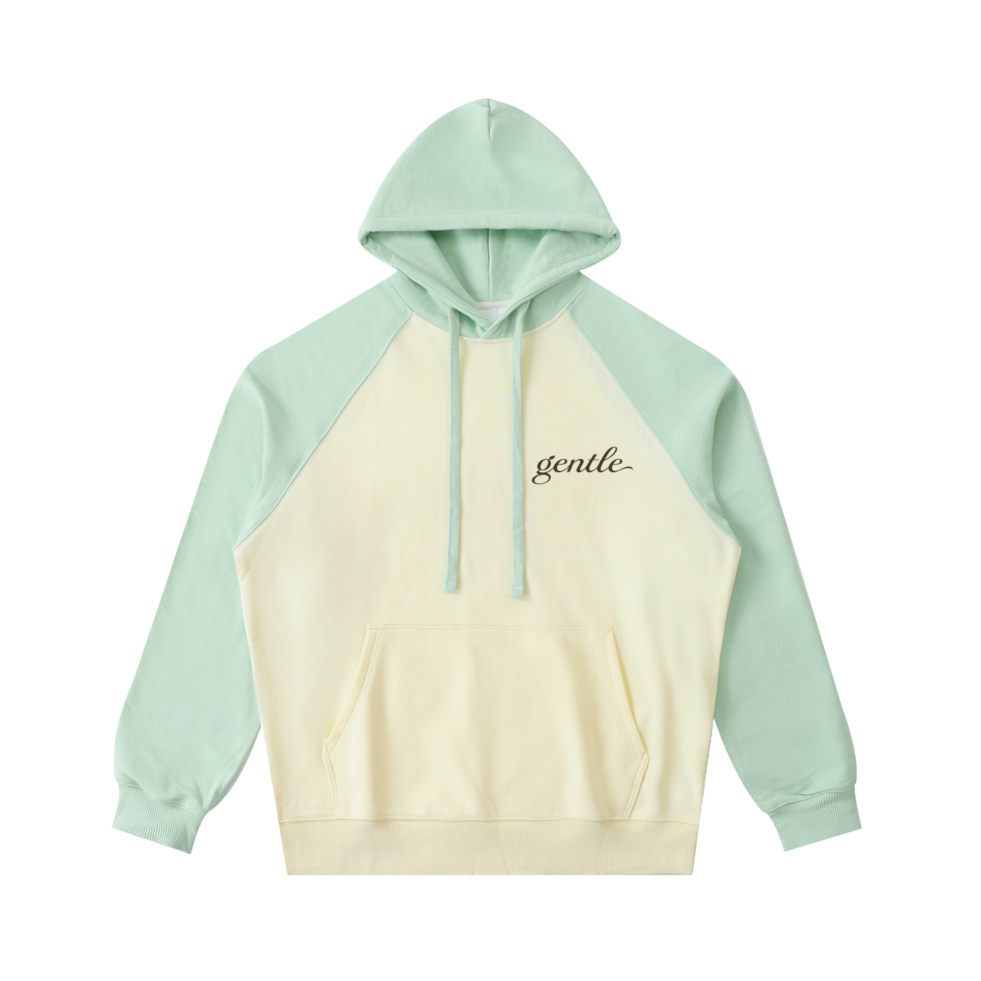 Color-Block Raglan Sleeve Hoodie